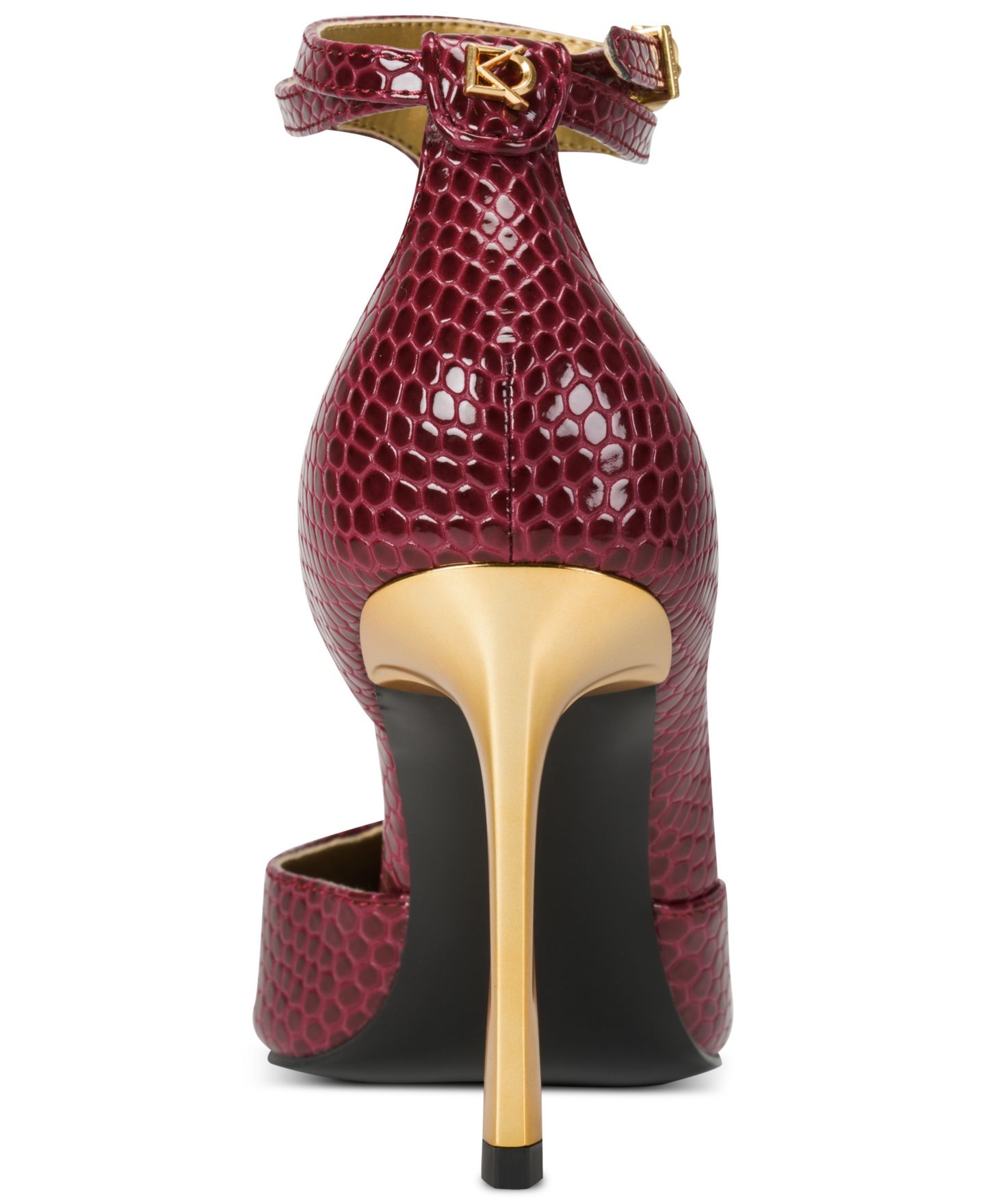 Женские туфли Donna Karan New York Samuel T-Strap Pumps, цвет: Чёрный вишнёвый — фото 3