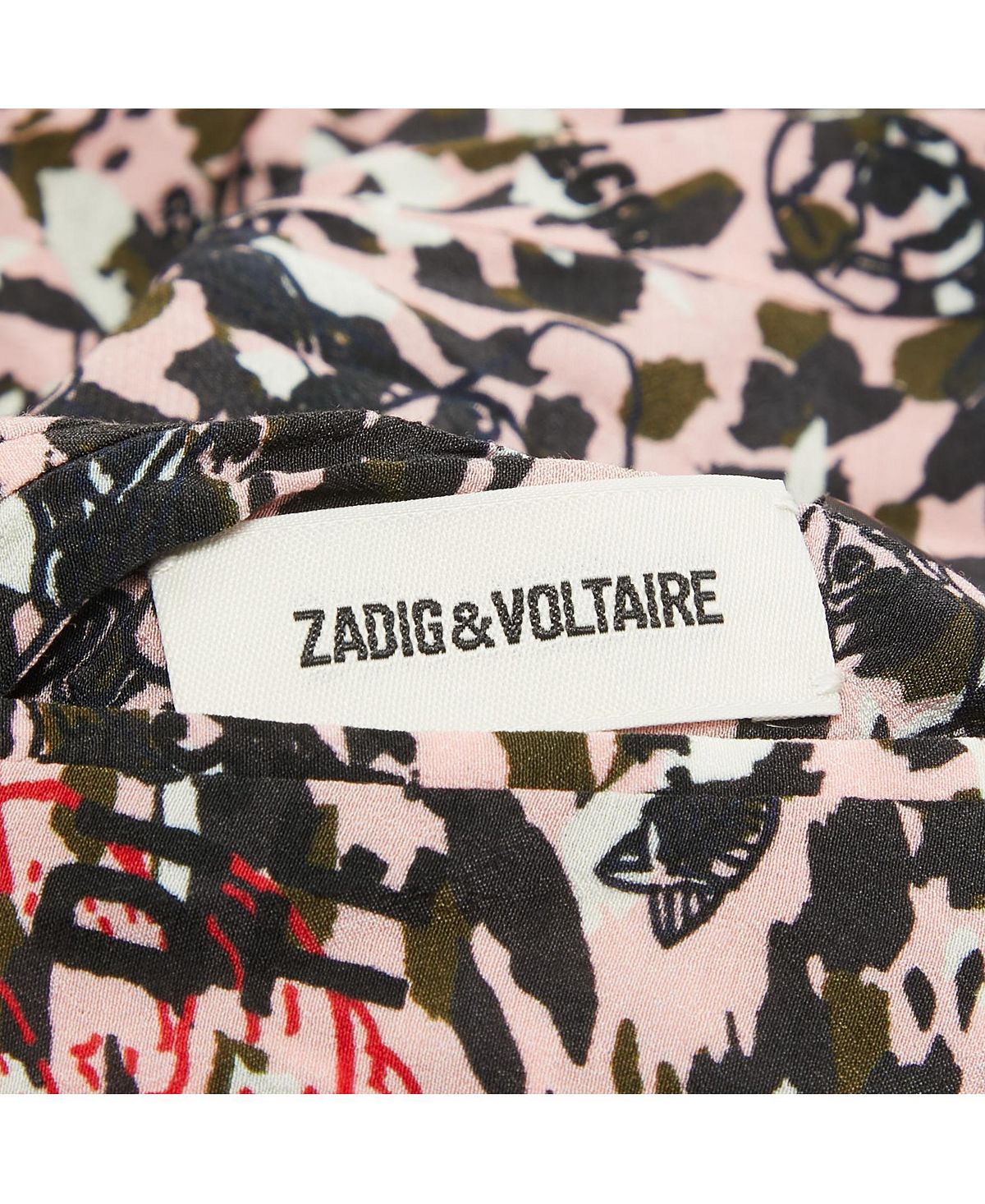 Pre-Owned Zadig & Voltaire Women's Printed Crepe Reversible Billy Leo Jacket view 5 — MAYCSS fashion products