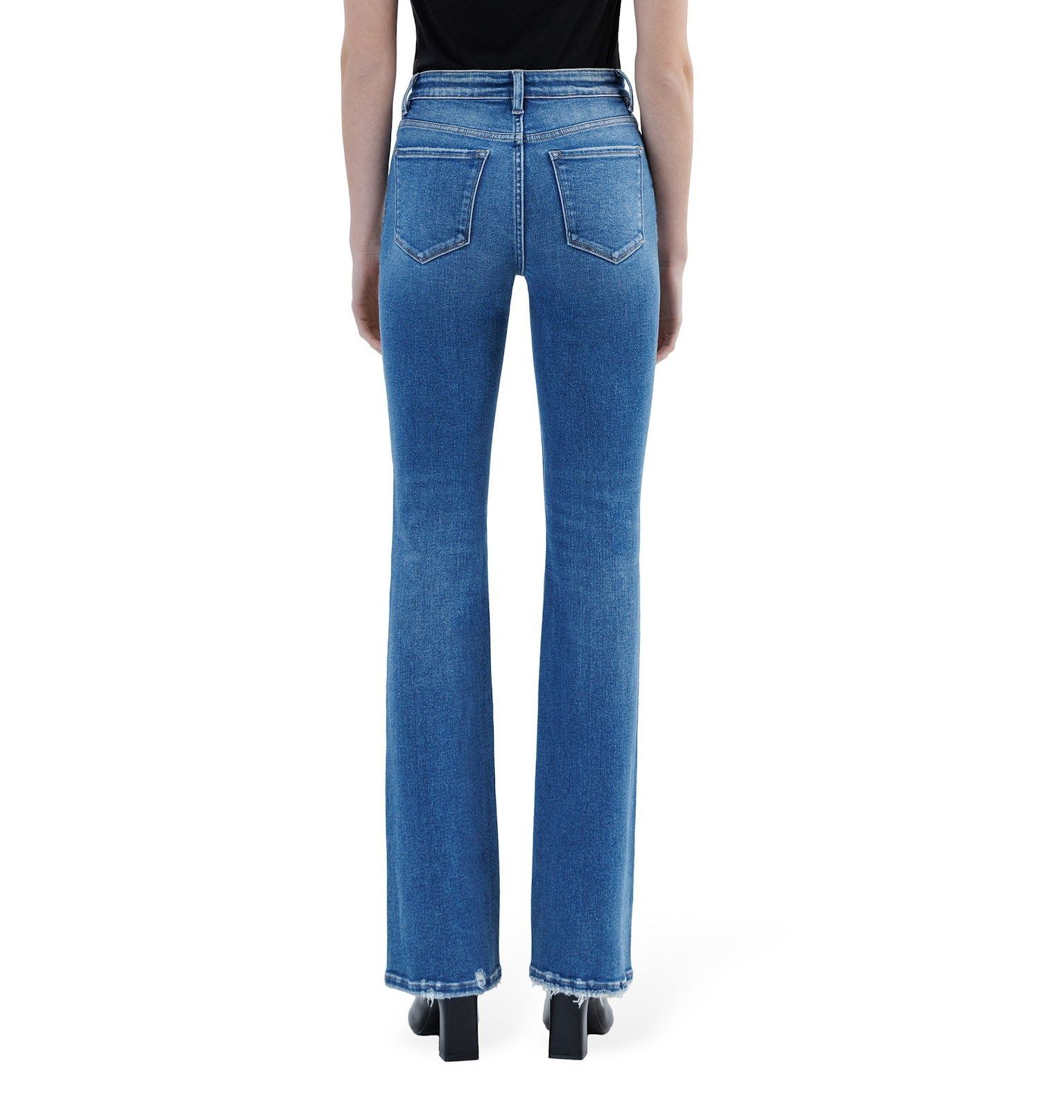 Women's High Rise Full Length Bootcut Jeans