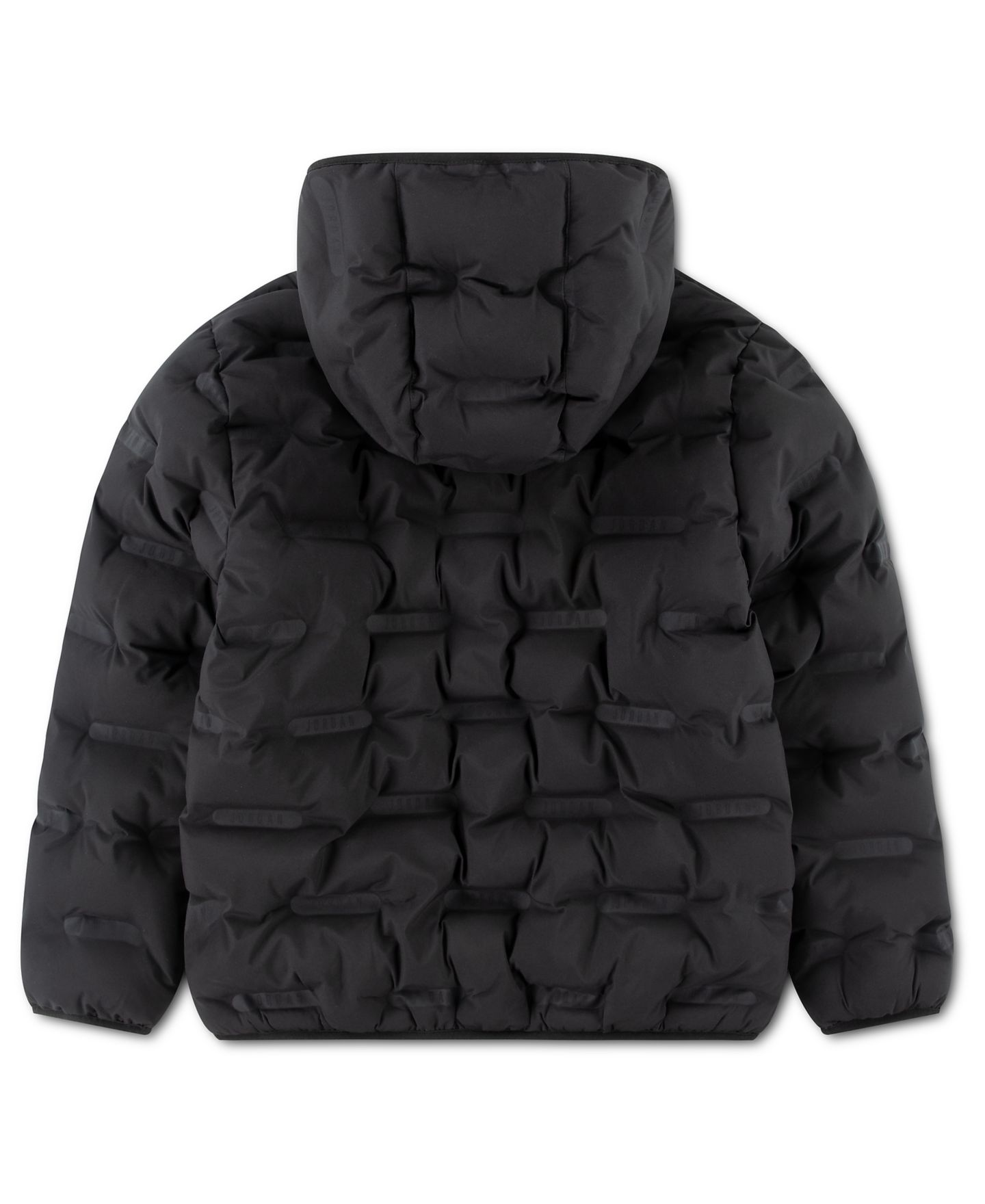 Куртка Jordan Heat Debossed Midweight Long-Sleeve Puffer Jacket для мальчиков, цвет: Чёрный — фото 2