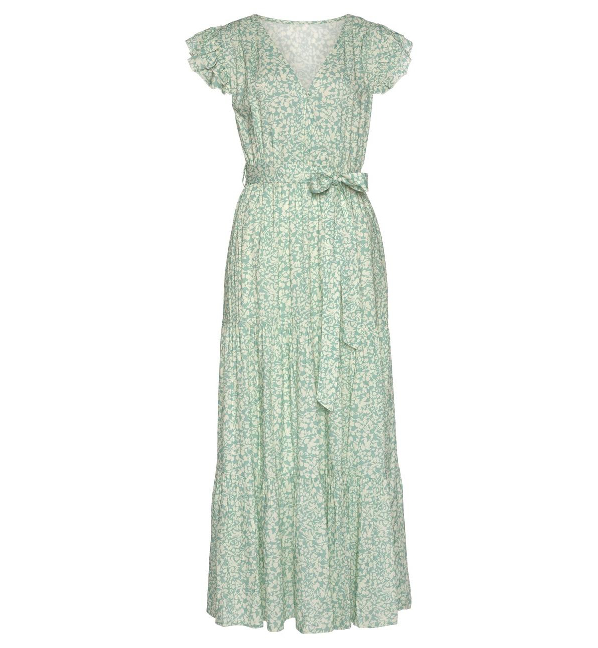 Lascana Women's Flutter Sleeve Maxi Dress