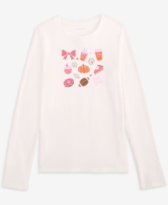Girls' XS-XL Long-Sleeve Fall Y'All T-Shirt