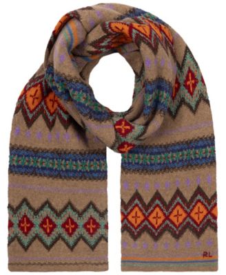 Men's Fair Isle Design Scarf