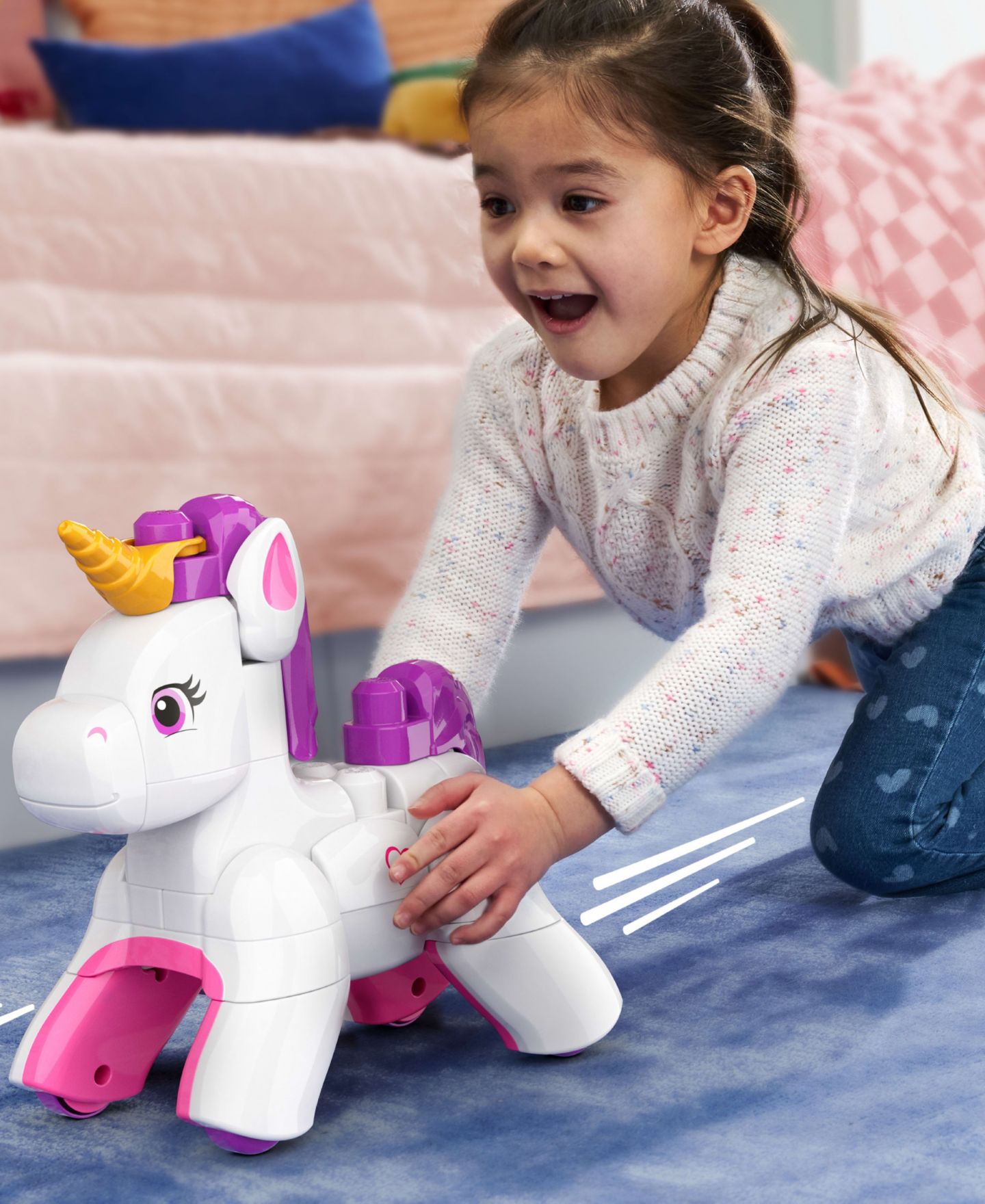 Детский конструктор Mega Bloks Build & Enchant Unicorn 26-Piece Building Set — фото 6