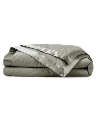 Oversized Lightweight Satin Trim Feather and Down Blanket, King