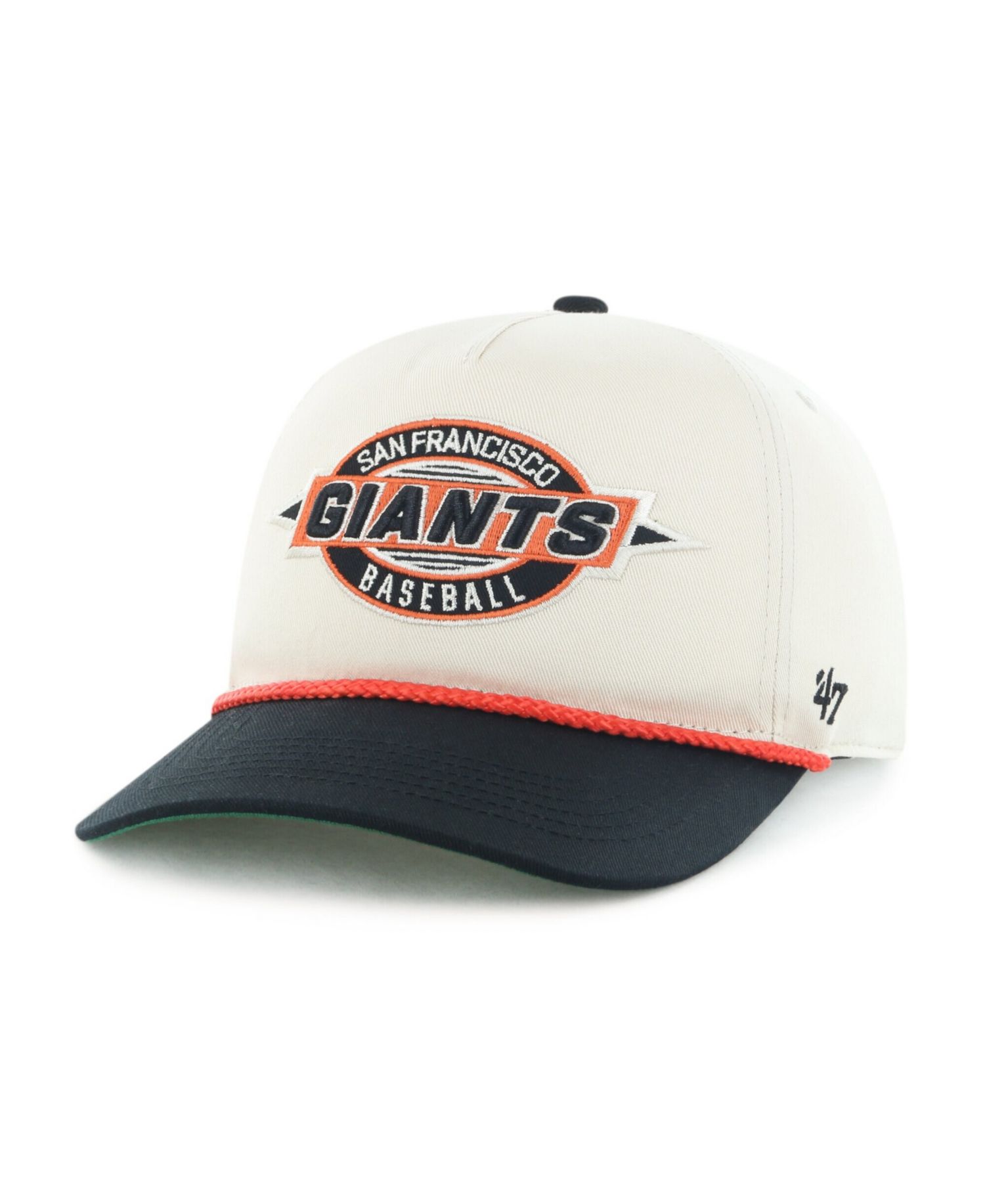 Men's Natural/Black San Francisco Giants Frame Out Hitch Adjustable Hat