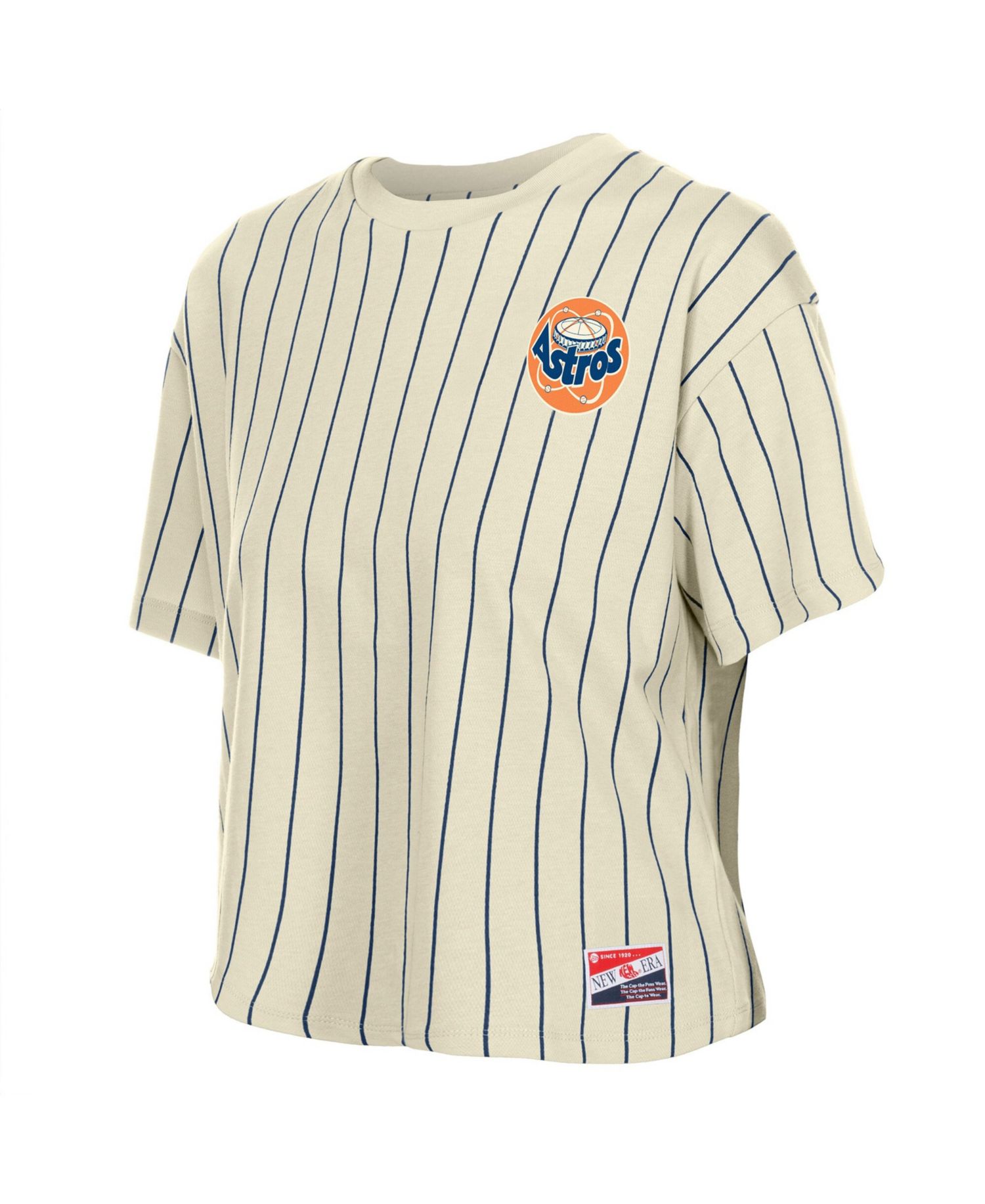 Women's Cream Houston Astros Throwback Boxy T-Shirt