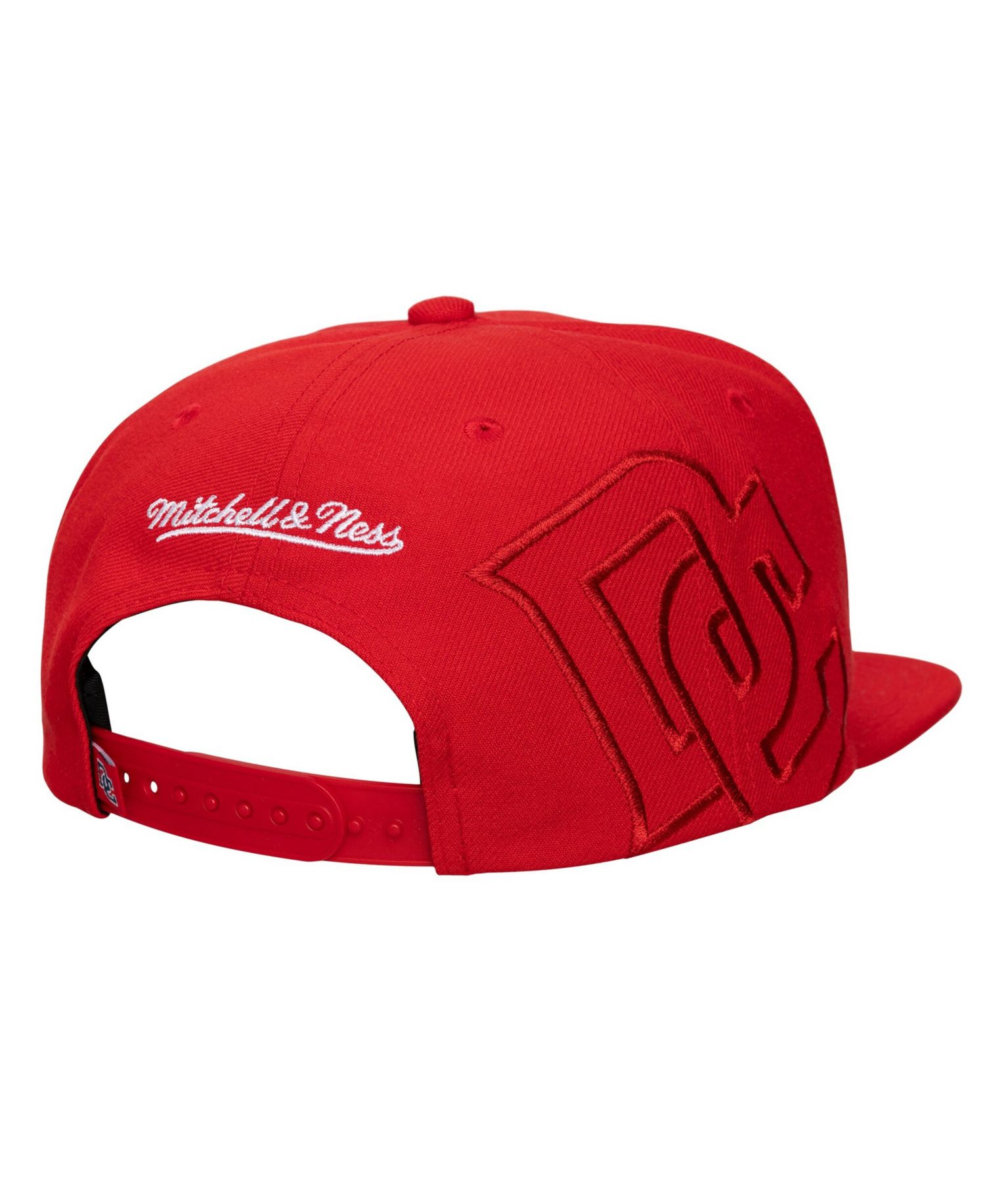 Men's and Women's Red Washington Nationals Side Logo Snapback Hat