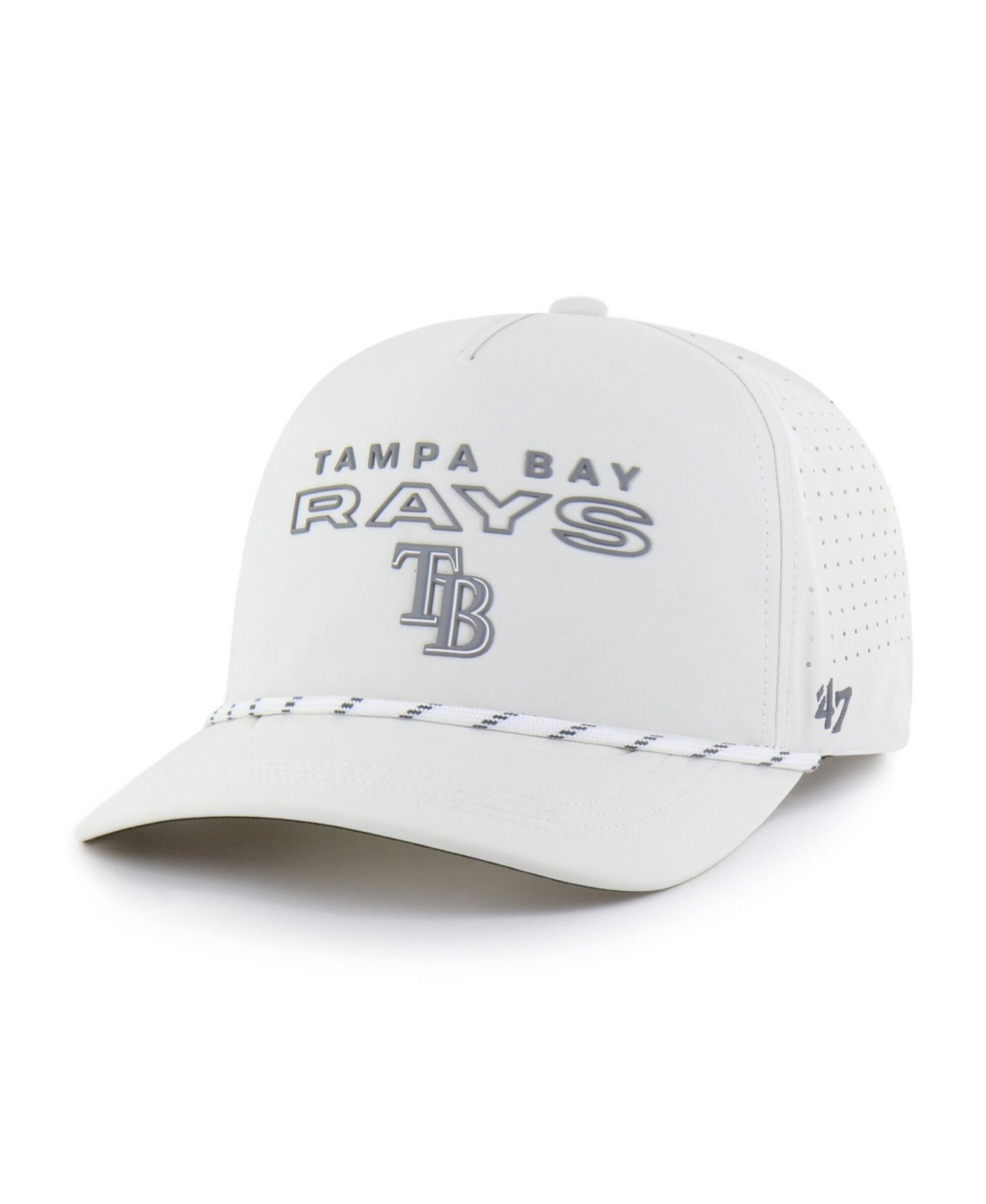 Men's White Tampa Bay Rays Forward Vault Hitch Adjustable Hat