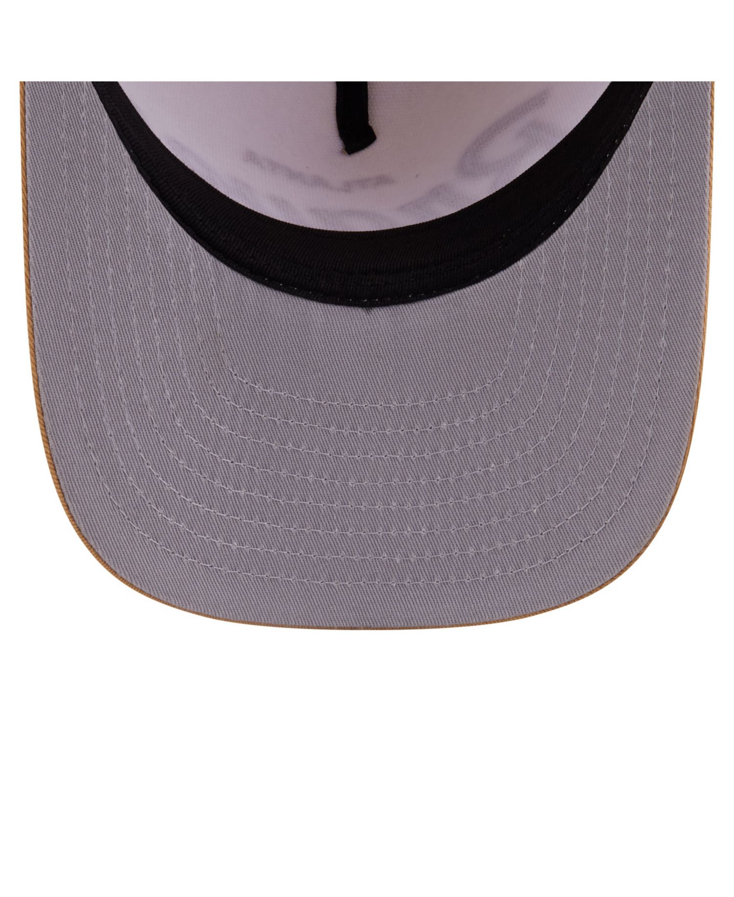 Men's Cream Atlanta Braves Herringbone 9FIFTY A-Frame Snapback Hat