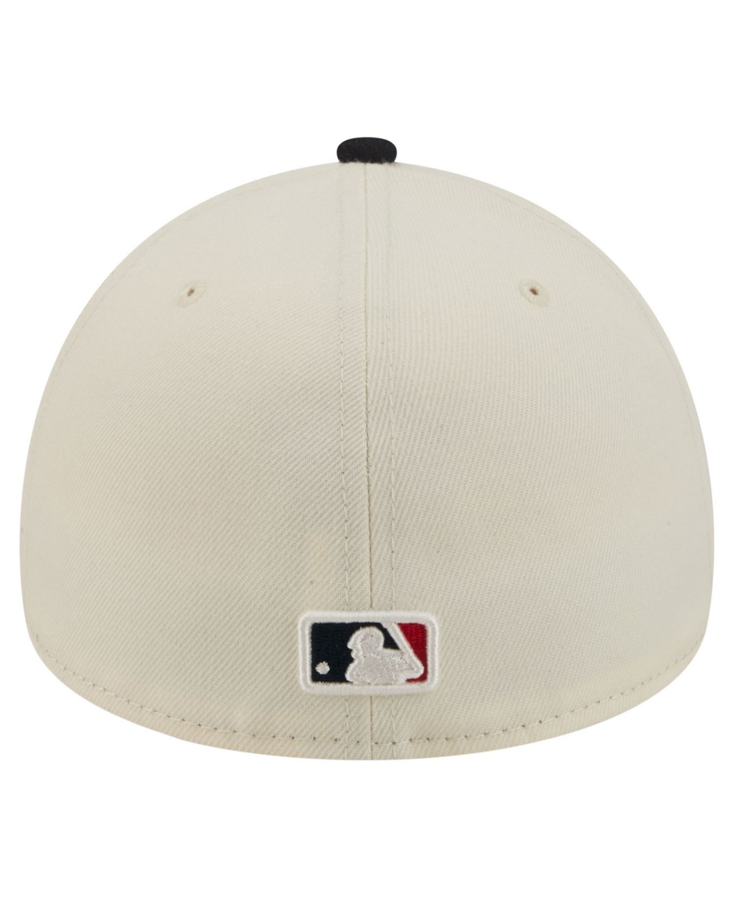 Men's Cream Boston Red Sox Chrome A-Frame 59FORTY Fitted Hat