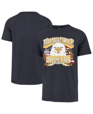 Men's Navy Milwaukee Brewers Americana Eagle T-Shirt