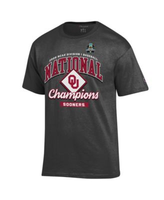 Men's Gray Oklahoma Sooners 2026 NCAA Baseball Men's College World Series Locker Room T-Shirt