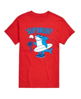 Men's Instant Message Sup Bruh Shark Graphic T-Shirt