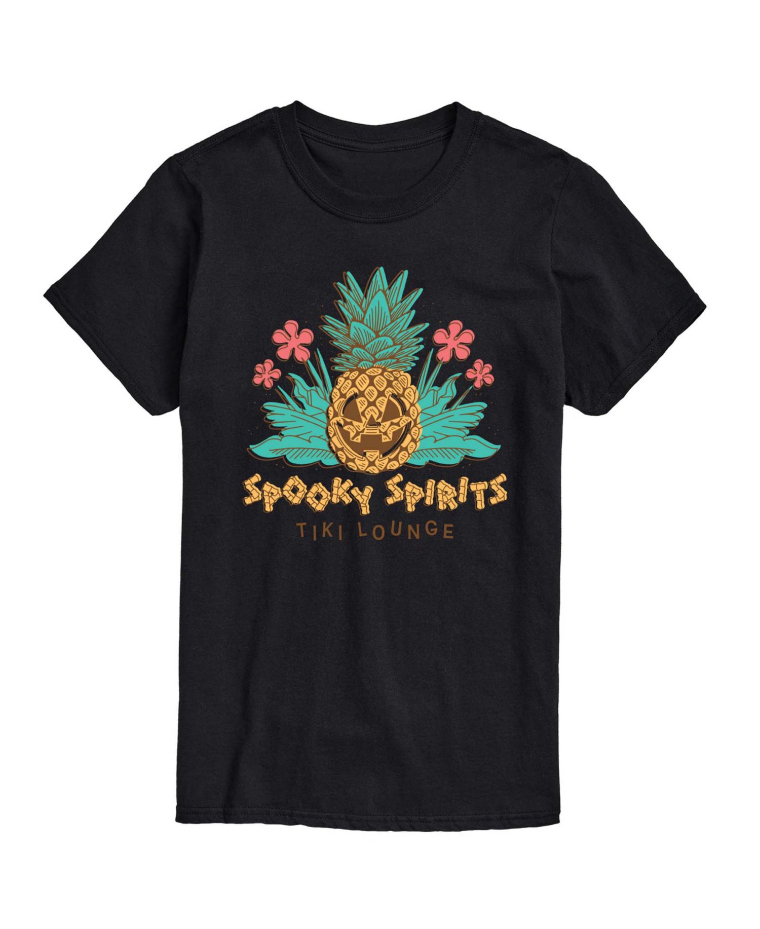 Men's Instant Message Spooky Spirits Tiki Lounge Graphic T-Shirt