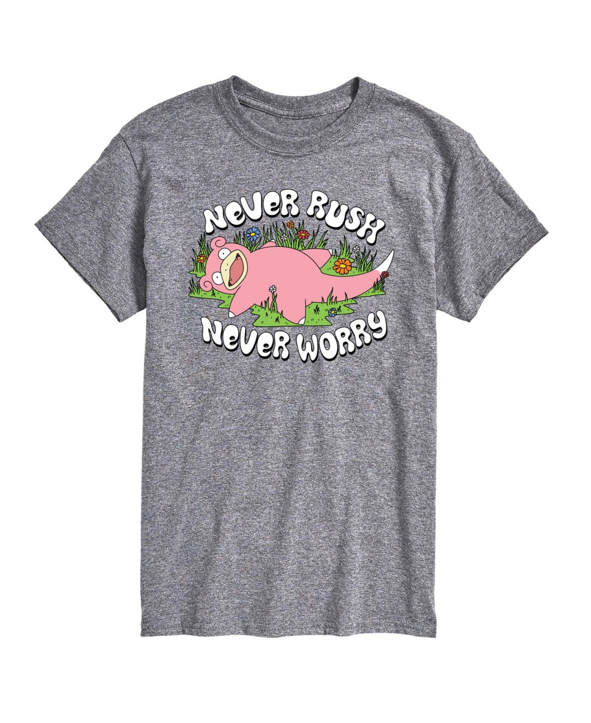 Airwaves Men's Pokemon Never Rushed Graphic T-Shirt