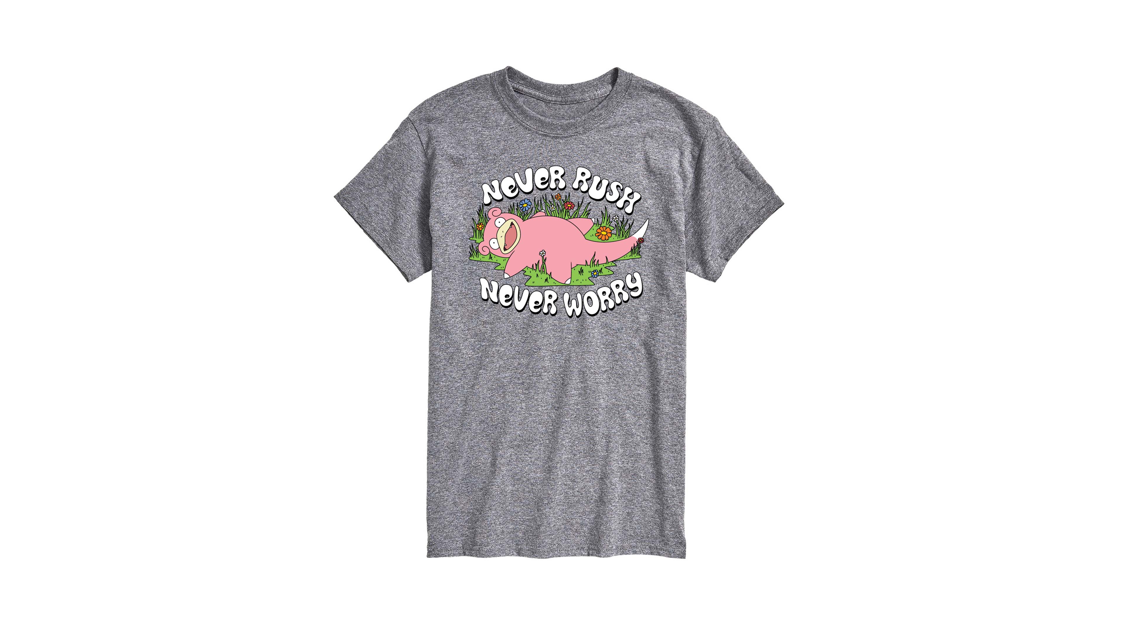 Airwaves Men's Pokemon Never Rushed Graphic T-Shirt