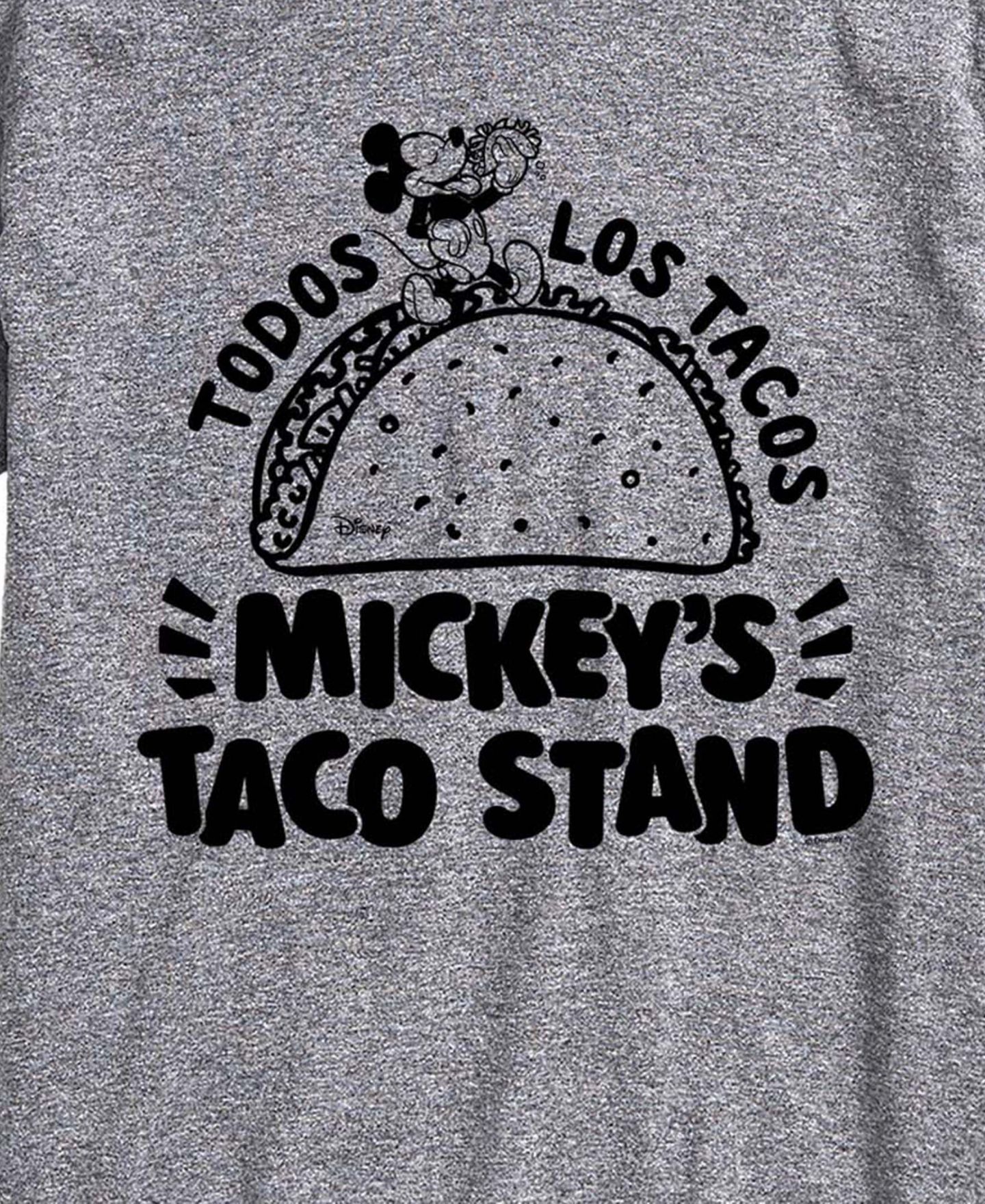 Мужская футболка AIRWAVES Disney Mickeys Taco Stand Graphic, цвет: Меланжевый — фото 3