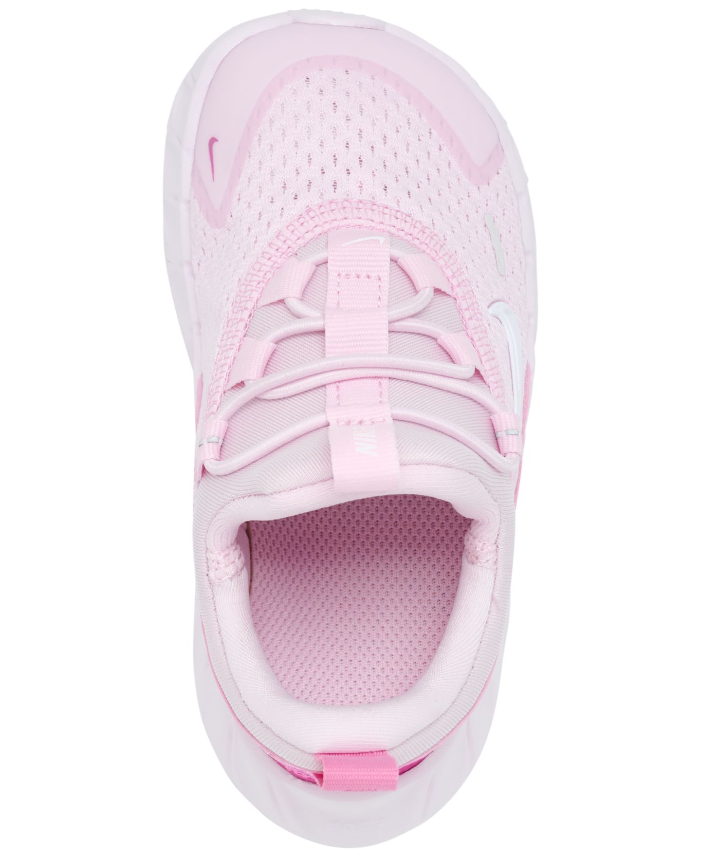 Детские кроссовки Nike Infant-Toddler Kids Free Ride Elastic Lace Running, цвет: Розовый / Белый — фото 5