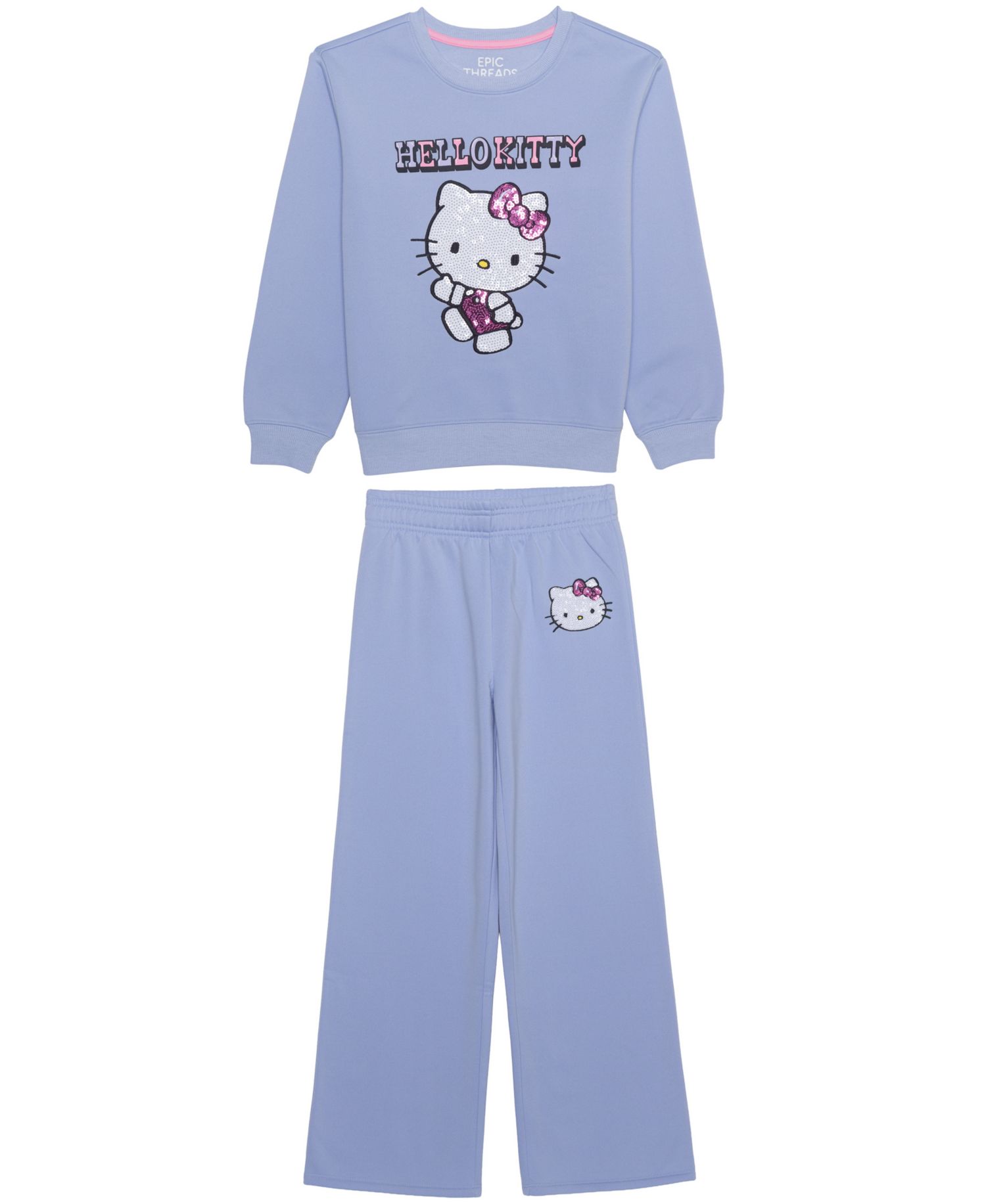Girls' 7-16 Hello Kitty Graphic Sweatshirt and Joggers, 2-Piece Set