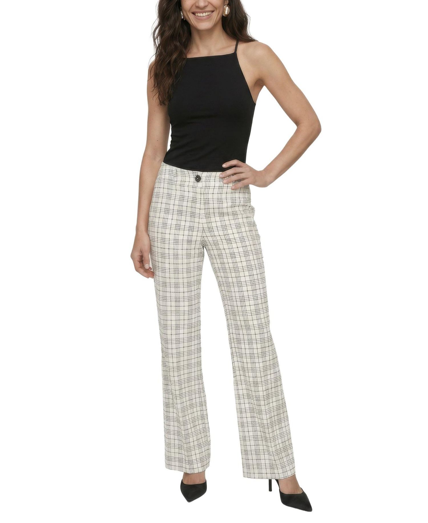 Women's Chess Check Print Trouser