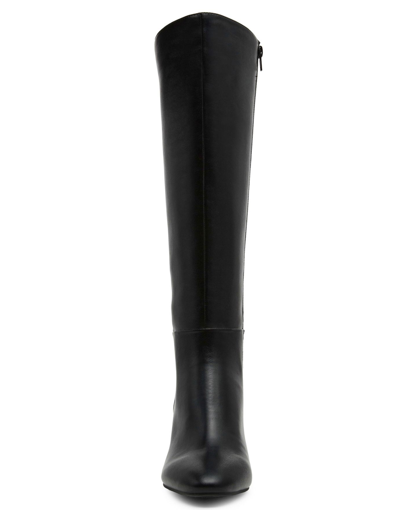 Женские ботинки Anne Klein Amerigo Block Heel Tall, цвет: Чёрный гладкий — фото 9