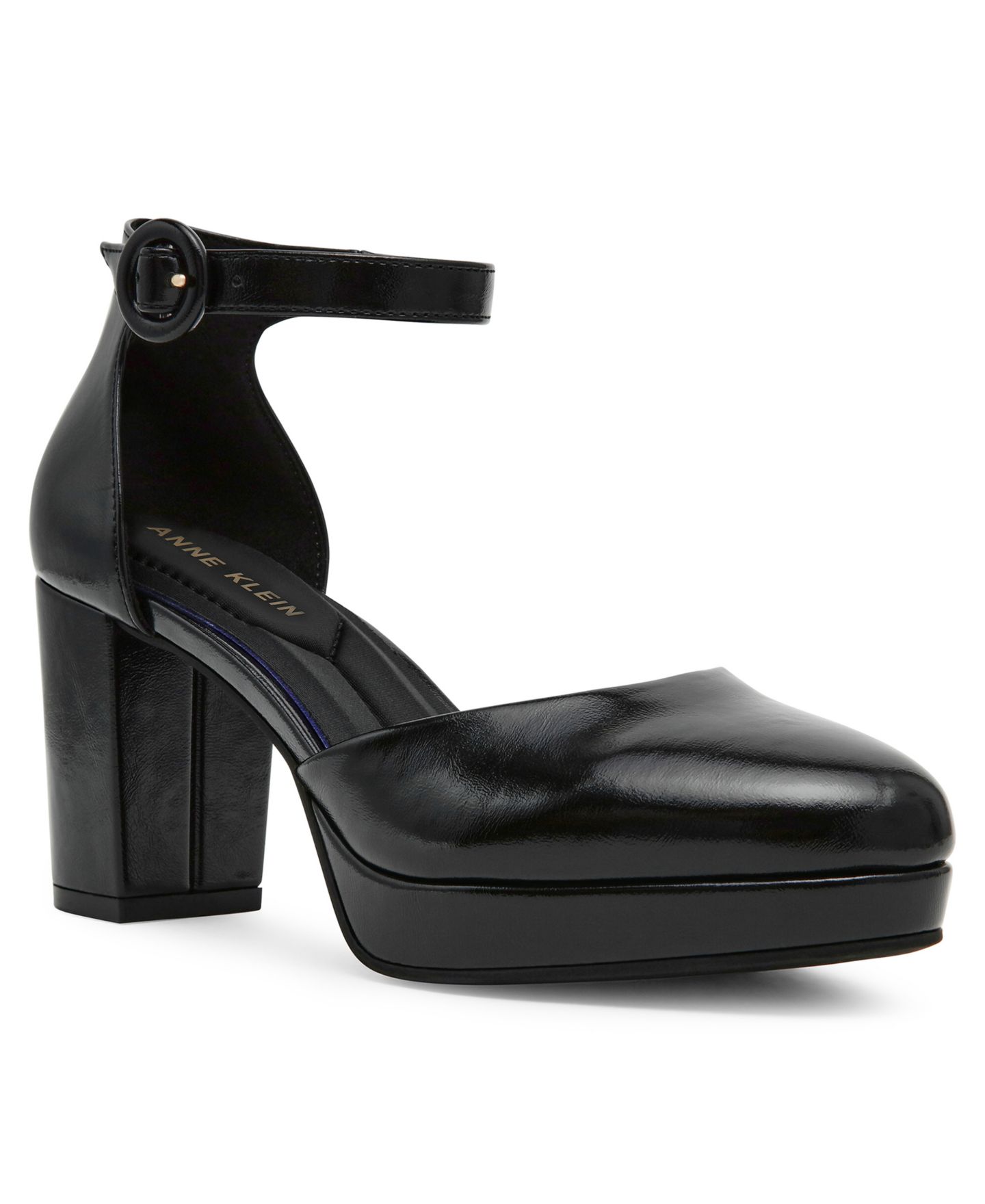 Женские туфли Anne Klein Faith Block Heel Pumps, цвет: Чёрный — фото 1