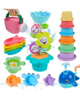 17Pieces Bath Toy Watering Can Set Interactive Pool Play