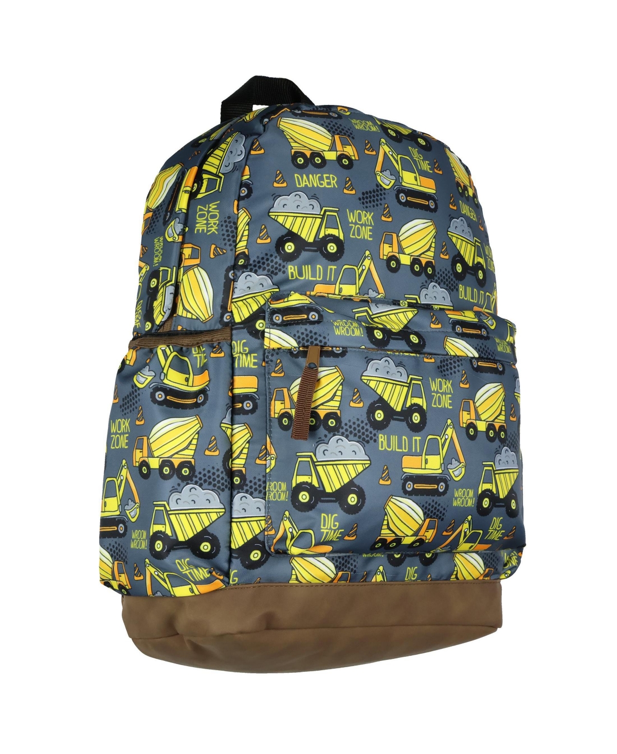 Intimo Dump Trucks 16 Inch Construction Vehicles All Over Print School Book Bag