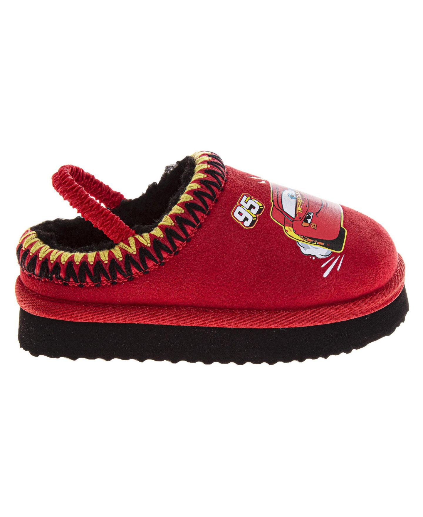 Тапочки Disney Cars Lightning Slippers Soft, Cozy, and Comfortable Footwear для мальчиков-малышей, цвет: Красный — фото 2
