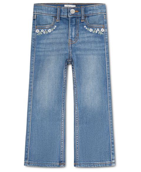 Джинсы abercrombie kids Stitchy Flare Jeans для девочек-малышей, цвет: Cabin Blues