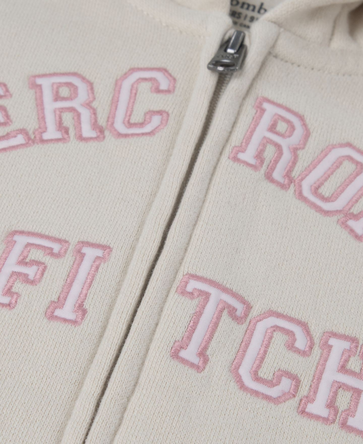 Комплект abercrombie kids Logo Full-Zip Hoodie and Pants, 2-Piece Set для девочек-малышей, цвет: Овсяный — фото 3