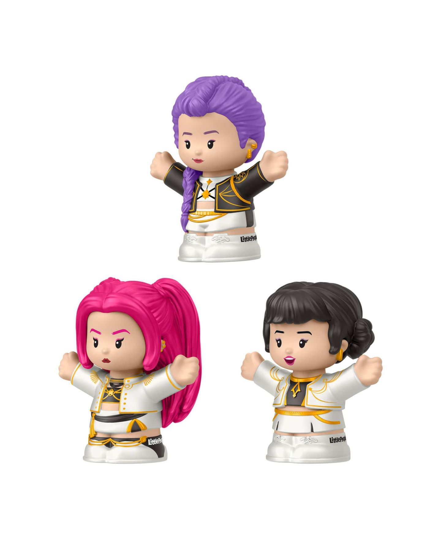 Детские фигурки Little People KPop Demon Hunters: HUNTR/X Special Edition 3-Piece Action Figure Set — фото 2