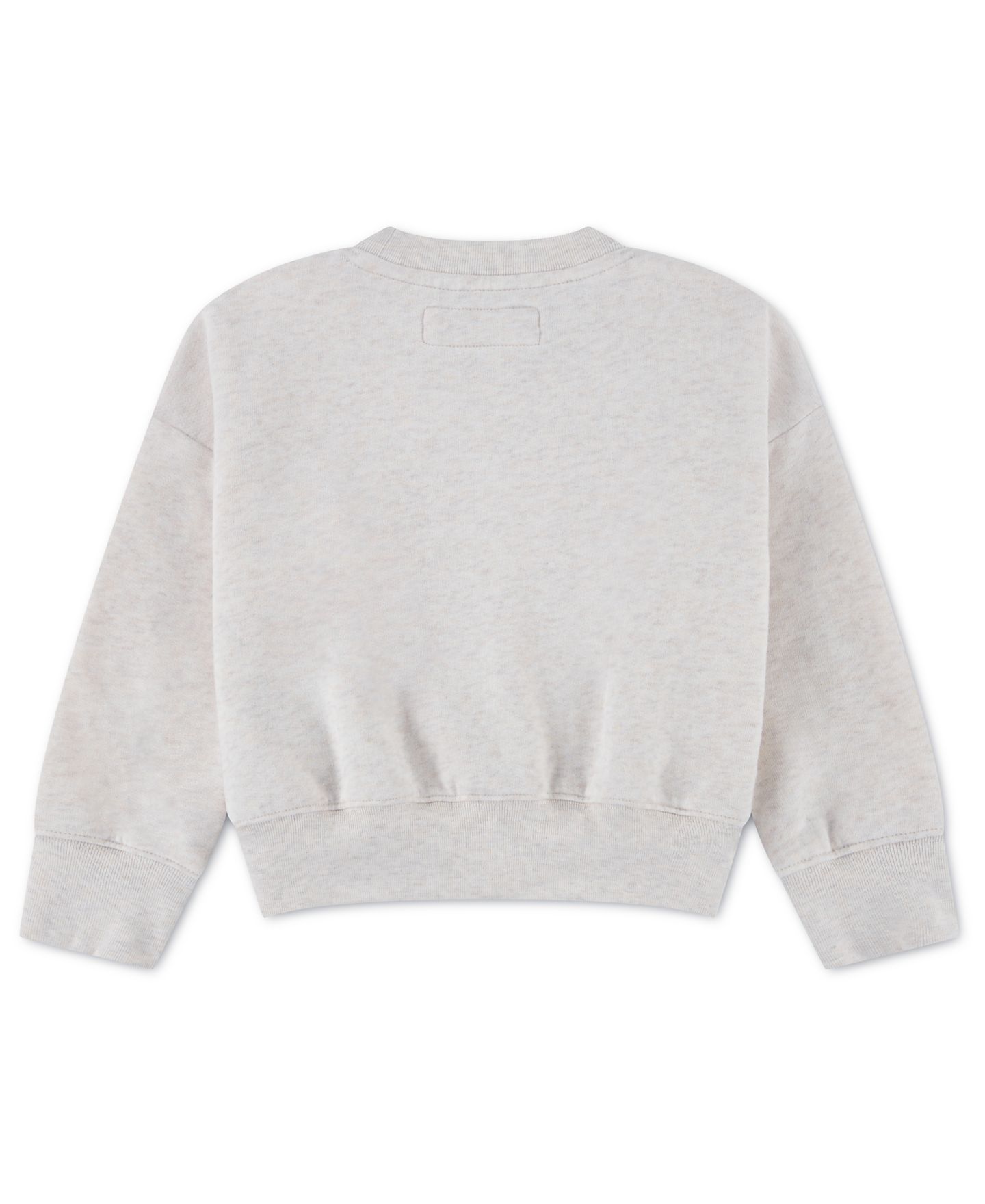 Толстовки abercrombie kids Graphic Crewneck Sweatshirt для девочек-малышей, цвет: Овсяный меланжевый — фото 2