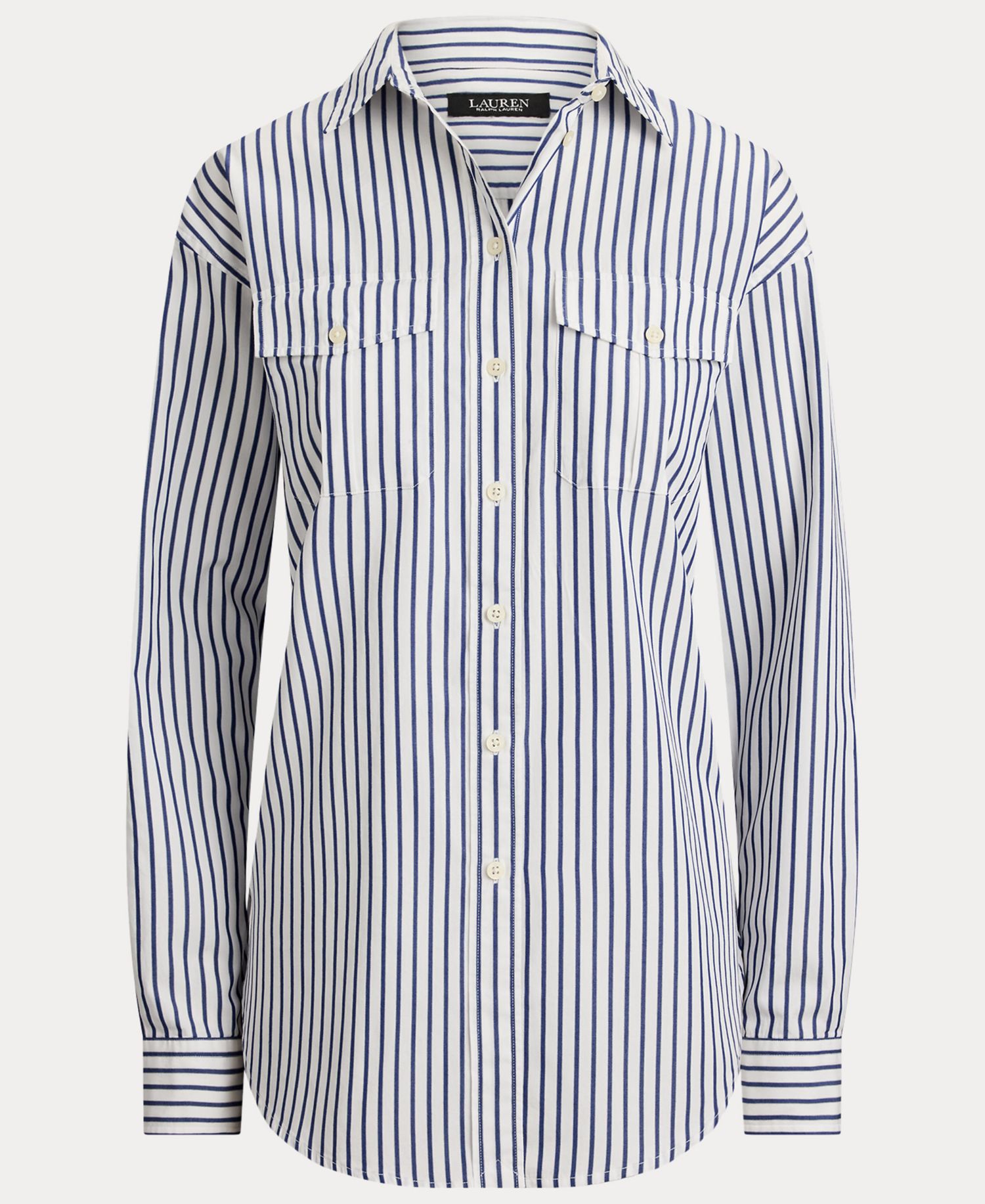 Women's Striped Collared Shirt
