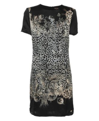 Women's Multicolor Printed Satin Mini Dress