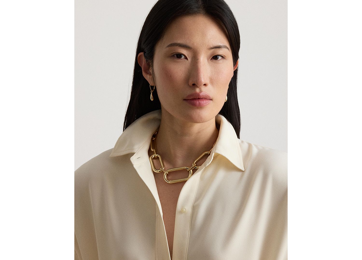 Women's Double Faced Georgette Midi Shirt-Dress