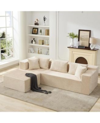 Cloud Sectional Couch with l-Shape Chaise, Modern Modular Sofa with Deep Seat, Upholstered Couches for Living Room, No Assembly Required