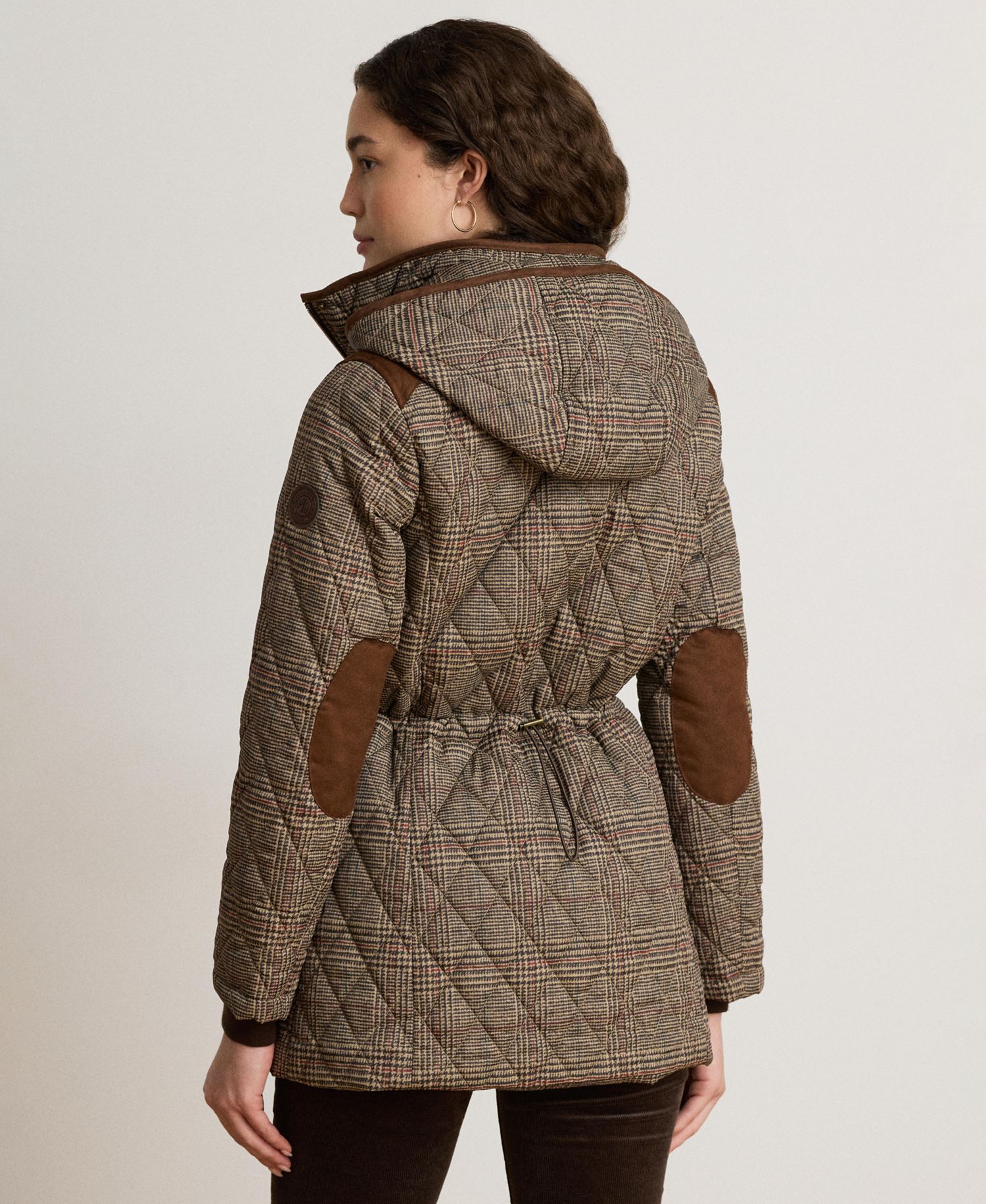 Petite Hooded Quilted Anorak Coat