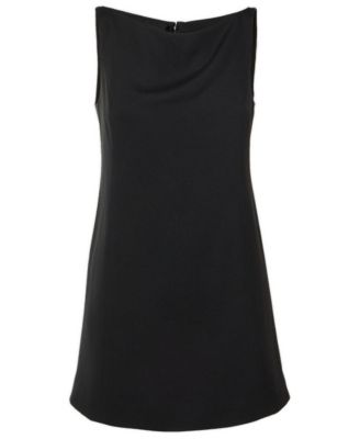 Women's Crepe Sleeveless Mini Tunic Dress