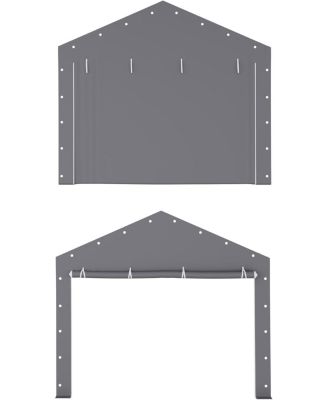 Zipper Door Replacement for Portable Garage - Compatible with Frames