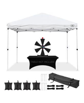 Modular Prize Wheel and 10x10ft Pop Up Tent with 12PCS Replacement Panels