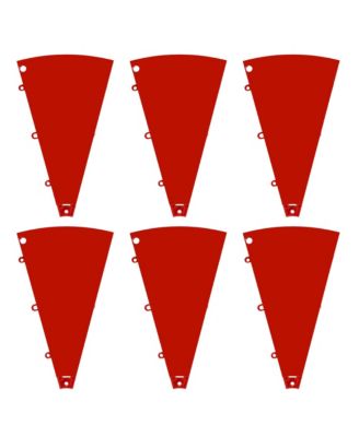 6 Pcs Prize Wheel Panels Dry Erase Board Red for 24" Modular Prize Wheel