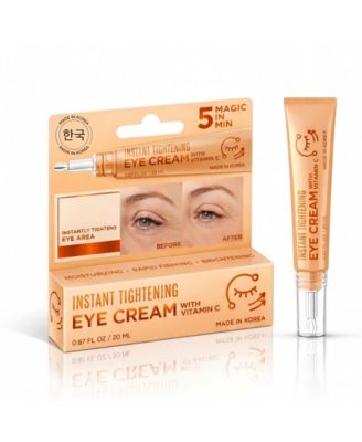Korean Skin Care Vitamin C Eye Cream, Instant Tightening and Brightening, Firming and Depuffing Korean Under-Eye Treatment