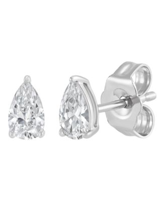 IGI Certified Lab-Grown Diamond Stud Earrings (1/2 ct. t.w.) in 14k White Gold