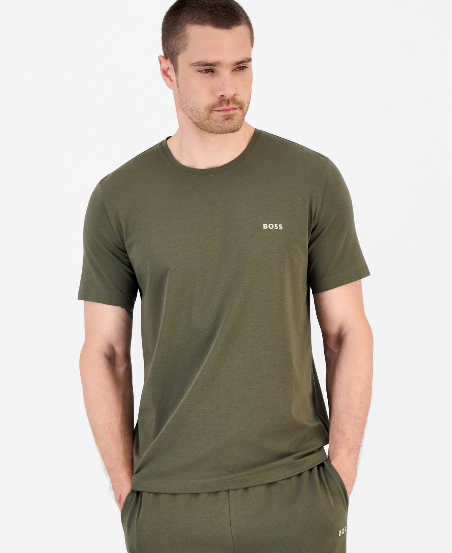 Мужские шорты BOSS by Hugo Boss Mix & Match Drawstring Shorts, 8" Inseam, цвет: Зелёный — фото 2