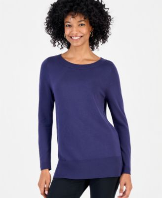 Women's Boat Neck Long-Sleeve Sweater