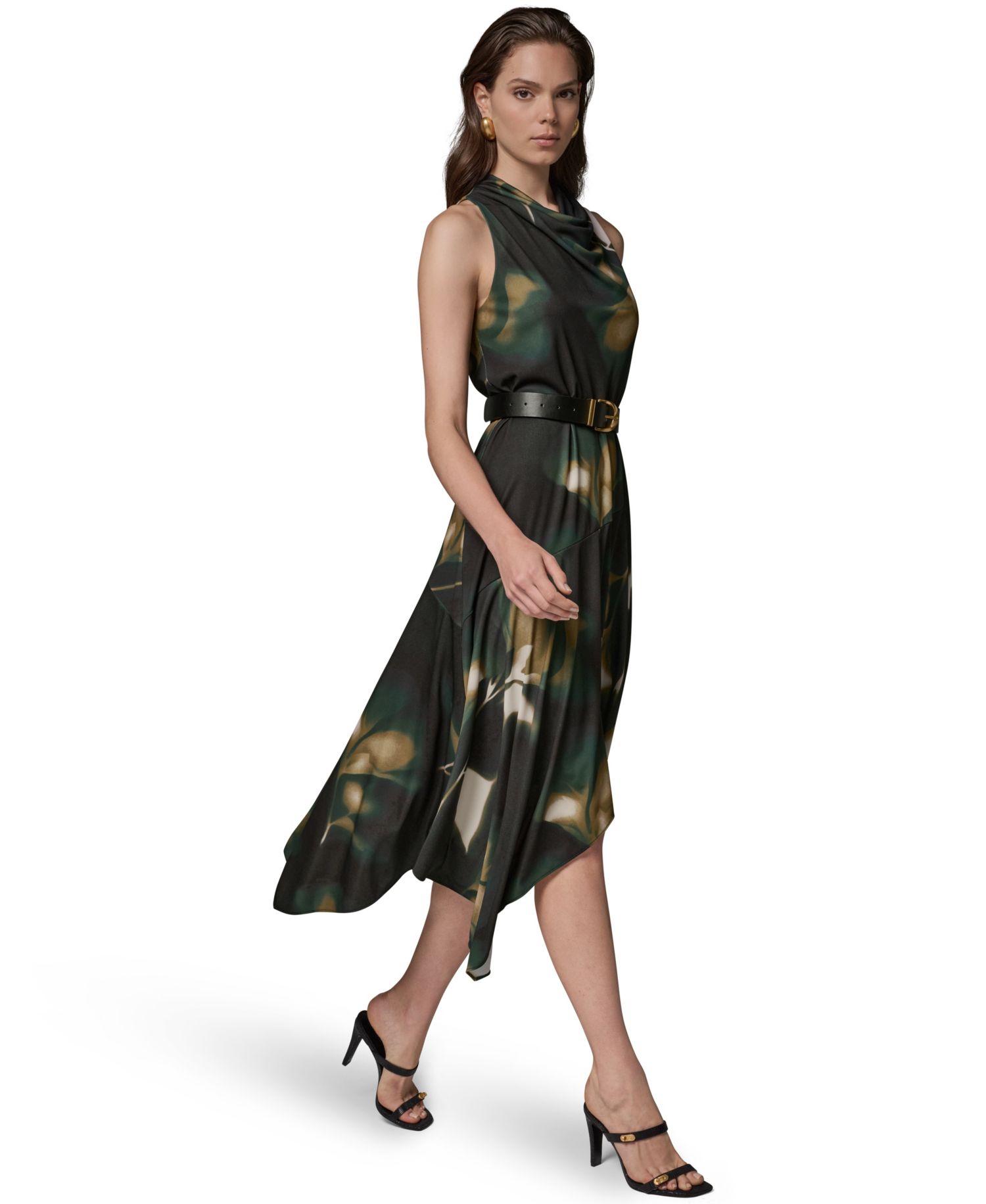 Women's Jersey Print Sleeveless Dress
