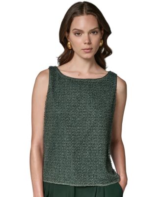 Women's Boat Neck Sleeveless Tank Top