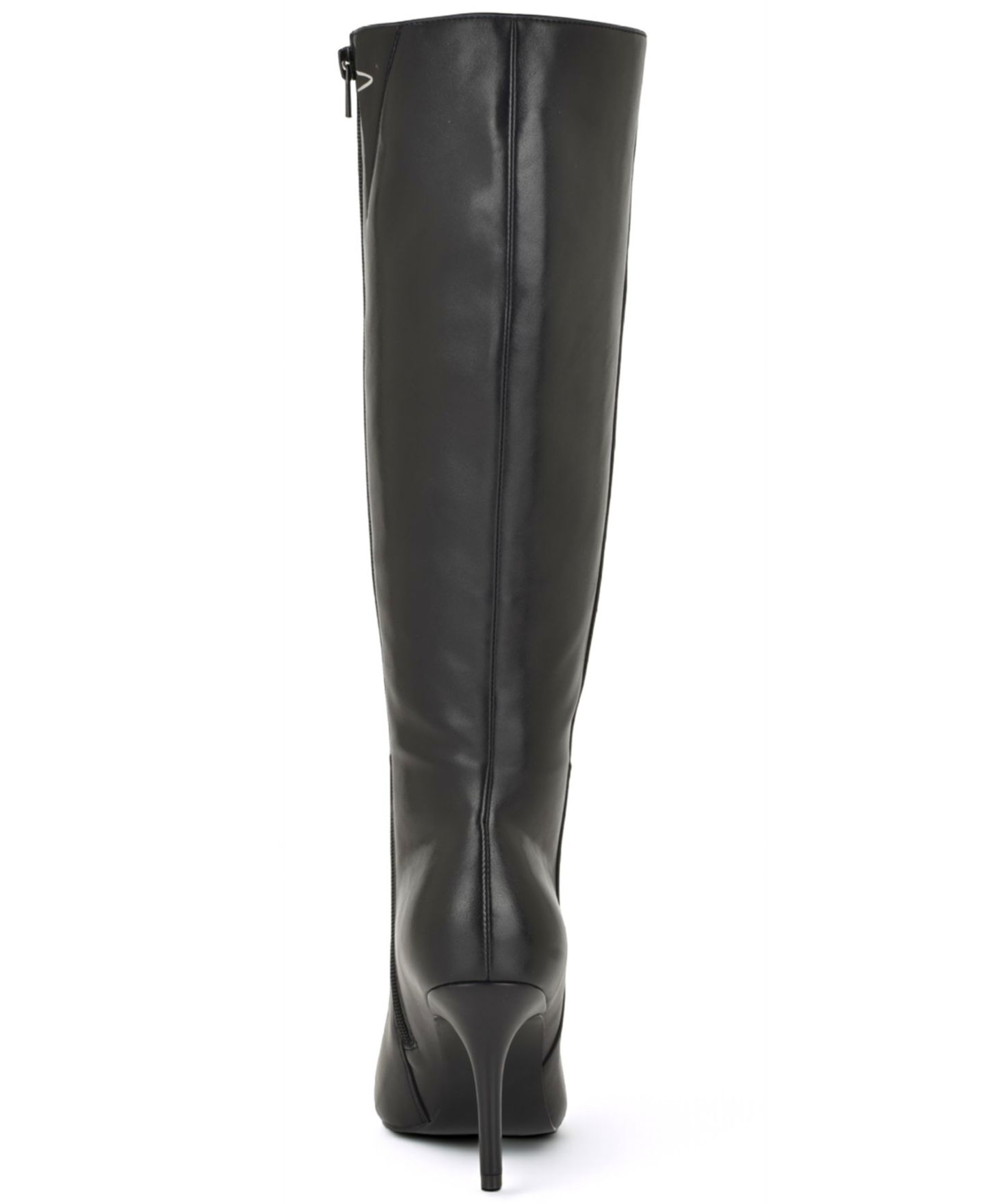 Женские ботинки Nine West Gerty Tall Stiletto Dress Boots, Regular & Wide Calf, цвет: Чёрный кожаный — фото 3